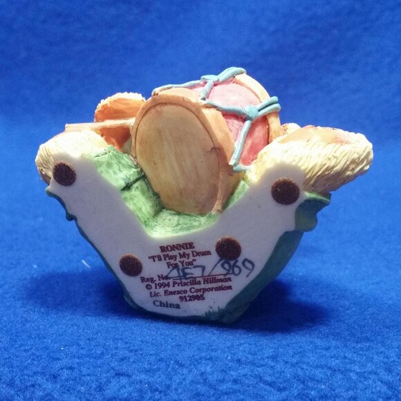 Vintage Cherished Teddies Ronnie I'll Play My Drum For You 912905 Nativity - Picture 10 of 10